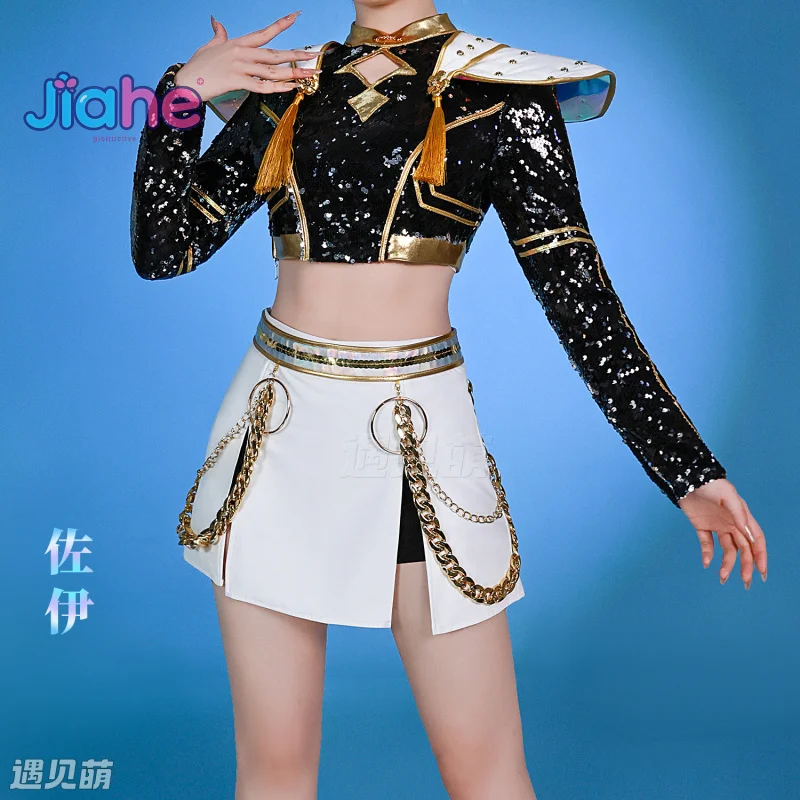 

Новинка 2025, Rumi Mira Zoey HUNTR/X KPop, охотники на демонов, карнавальный костюм на Хэллоуин, женский сексуальный поющий костюм, полный комплект, S-XXXL