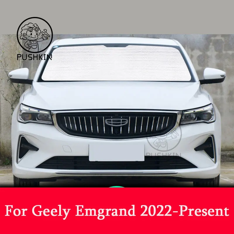 

For Geely Emgrand 4th 2022 2023 2024 Reflective Car Windshield Window Sun Shade Visor Shield Cover Suction Car Sunshield Curtain