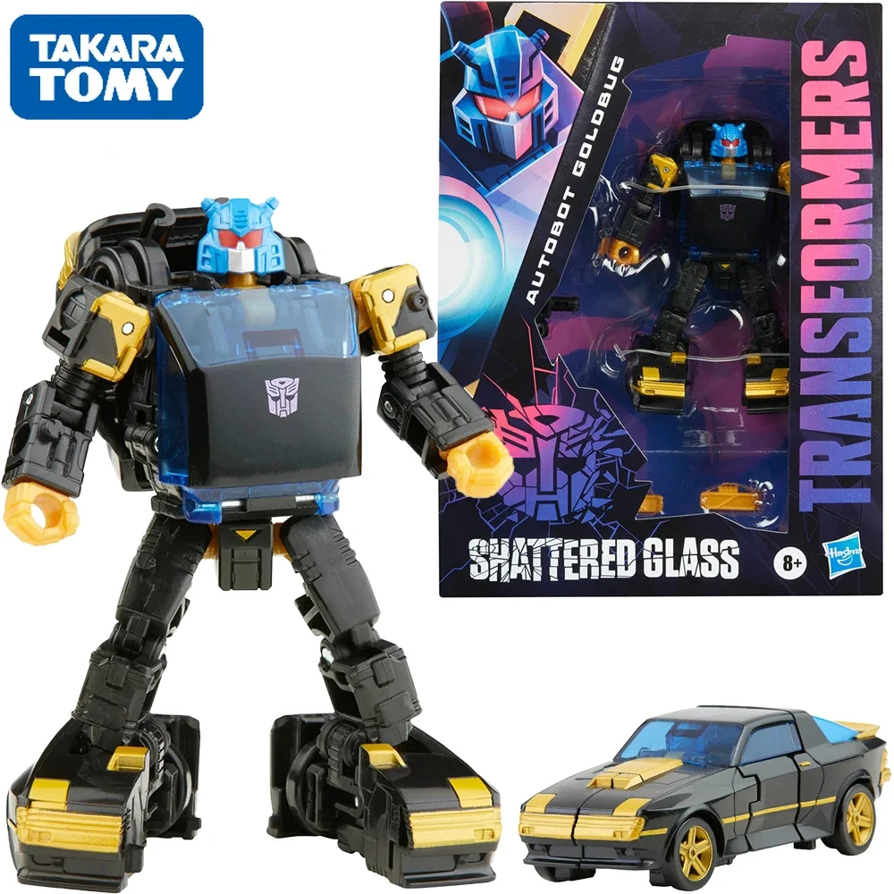 

In Stock trakara tomy Transformer Shattered Glass Autobot Goldbug Deluxe Class Action Figure Collectible Model Toys Gifts