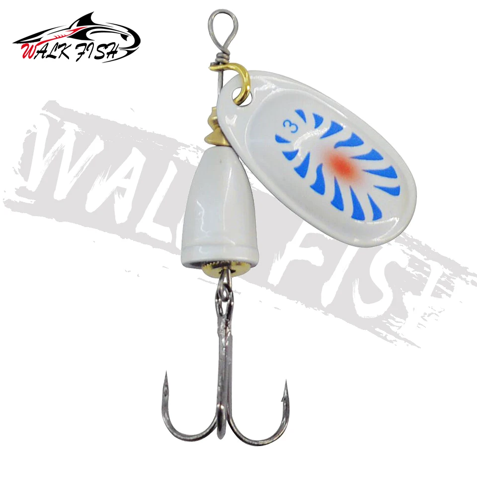 WALK FISH 65mm 8g Spinner Angelköder Sinkender Löffelköder mit Pailletten Rotierender Paillettenköder mit Kupferglocke Metall-Angelausrüstung für Forellen – Detail 16