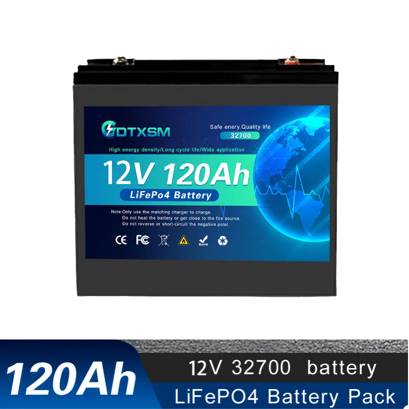 

100Ah-120Ah LiFePo4 32700 24V lithium iron phosphate battery Built-in 200A BMS,for Solar Marine Overland Off-Grid Battery.