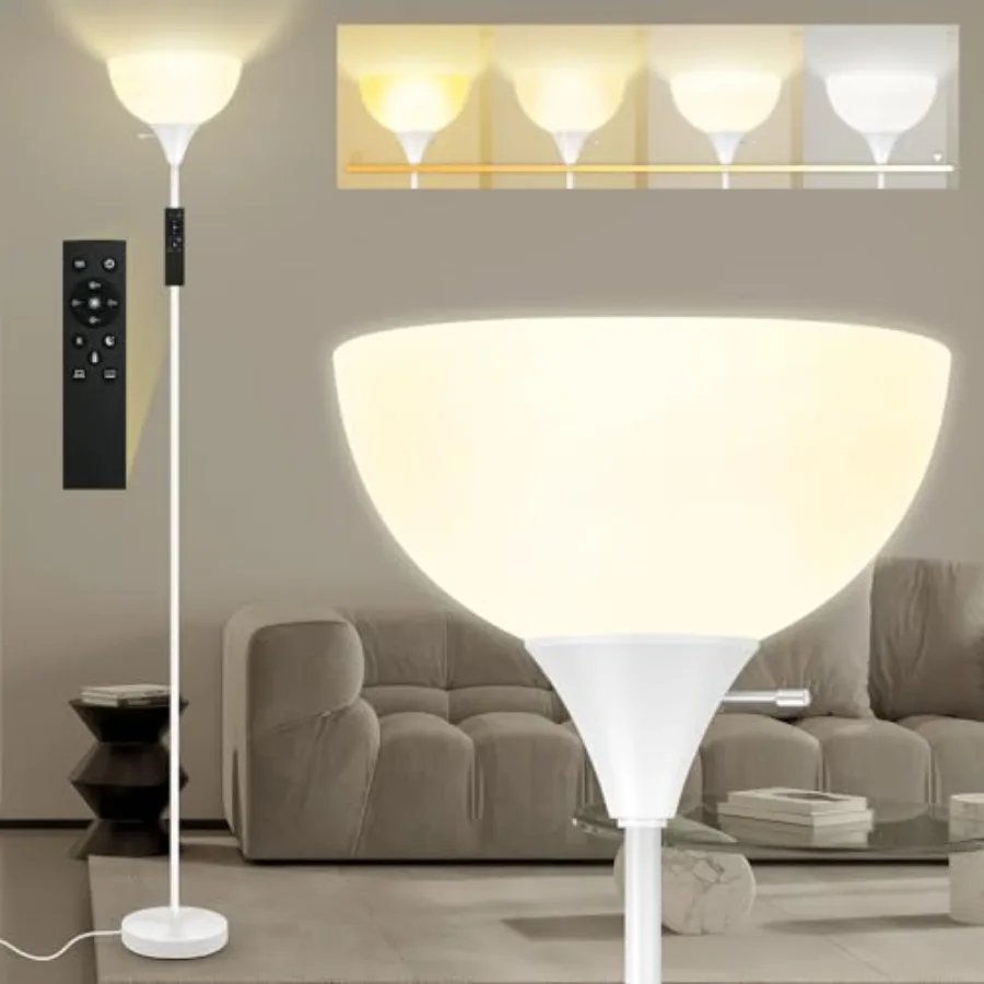

Floor Lamps for Living Room 71'' Torchiere Floor Lamps with Remote 2700K-6500K Colors Temperature and Brightness Adjustable 10W