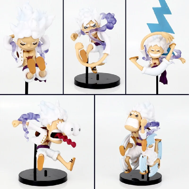 

Monkey D Luffy Gear 5 Nika Q Version Figures Blind Box Anime Collectible Desktop Decoration For Otaku Fans Q Version Figures