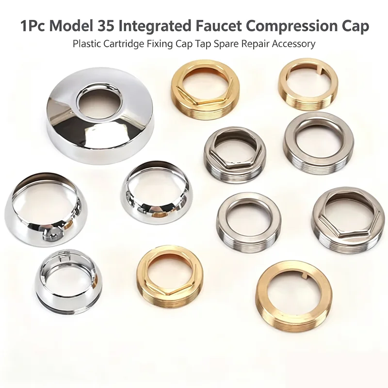 11Pc Model 35 Integrated Faucet Compression Cap Plastic Cartridge Fixing Cap Tap Spare Repair Accessory