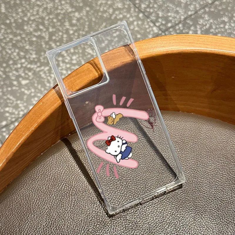 Airbags de canto de capa de telefone macia quadrada transparente à prova de choque compatível com iPhone 12 13 14 15 16 17