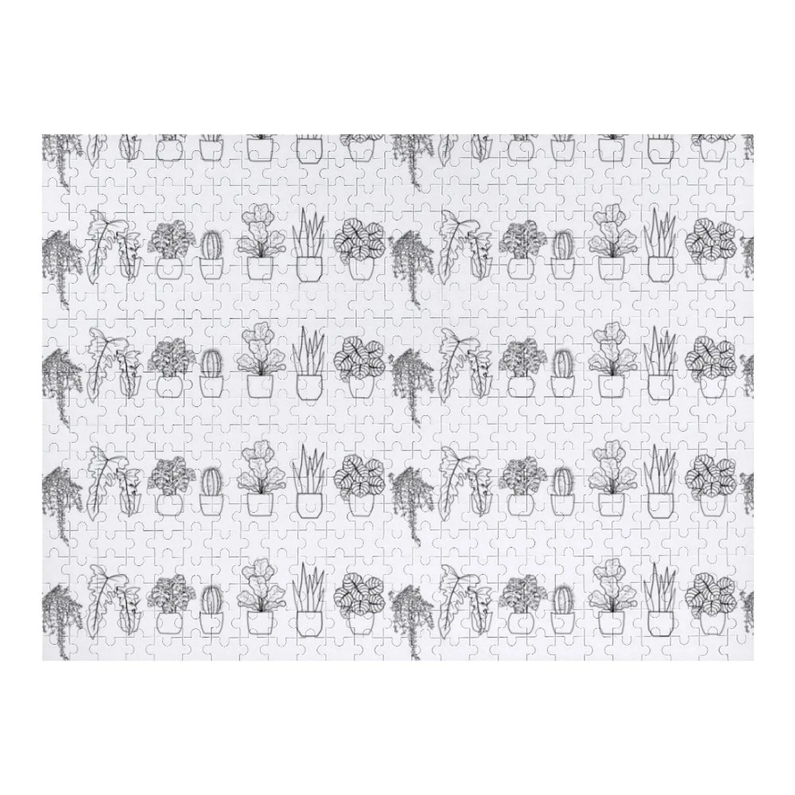 

Color Your Own Houseplants Jigsaw Puzzle Customizable Child Gift Wooden Decor Paintings Puzzle