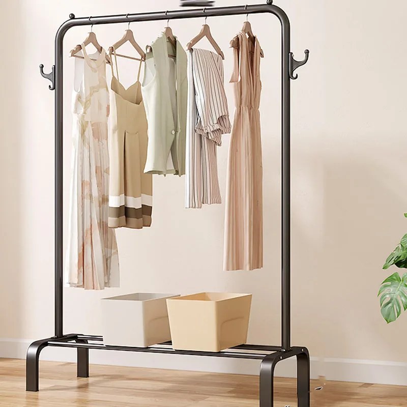 

White Coat Racks Portable Bedroom Dress Rectable Corner Mobile Coat Racks Heavy Clothing Holder Hangers Library Furniture WW50CR