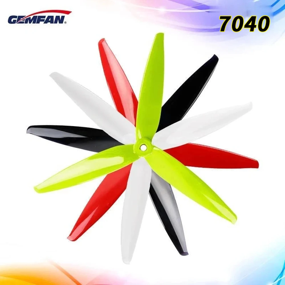 2/4Pairs Gemfan Flash 7040 3-Blade PC Propeller 7X4X3 CW CCW Props for RC FPV 7inch Long Range Drones LR7 XL7 Mark4 DIY Parts