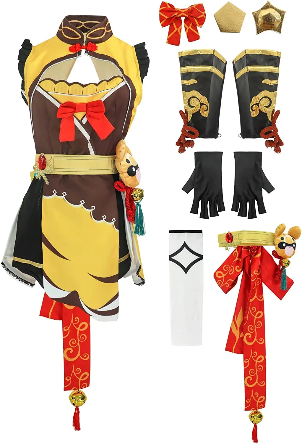 Women Xiangling Cosplay Costume for Genshin Impact Clothes Dress  Anime Clothes