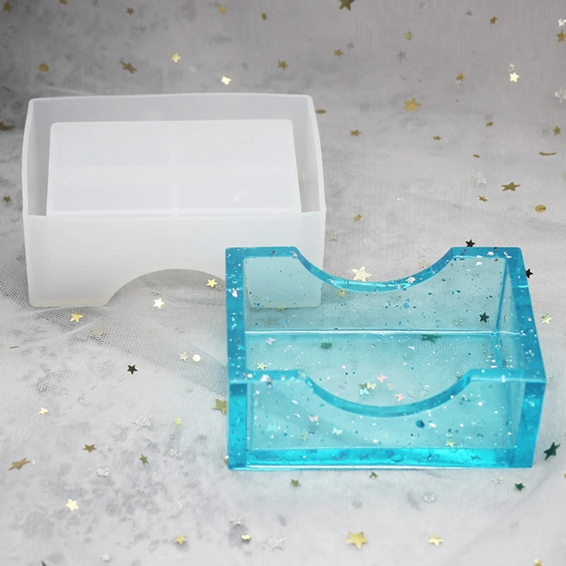 7 Pcs Silicone Coaster Molds For Resin Casting Epoxy Resin Coaster Molds Kit Including 2 Pcs Square 2 Pcs Round Coaster