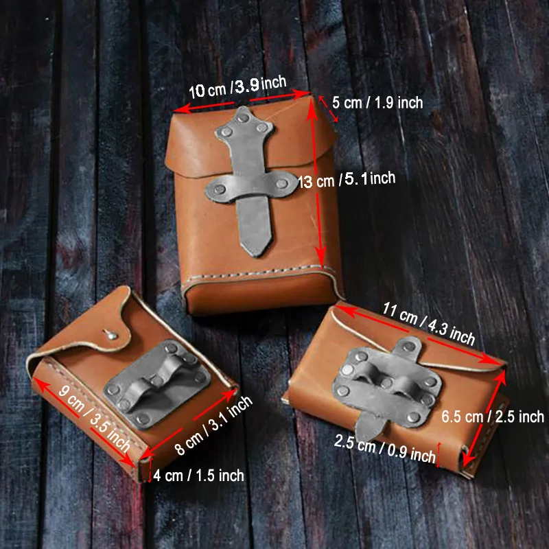Medieval Renaissance PU Leather Belt Pouch Coin Money Bag Knight Crusader Cosplay Costume Accessory Waist Pack Wallet