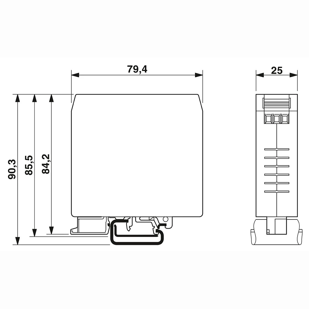 2794110 NEF 1- 3 Interference Filters EMC Filter DIN Rail Module