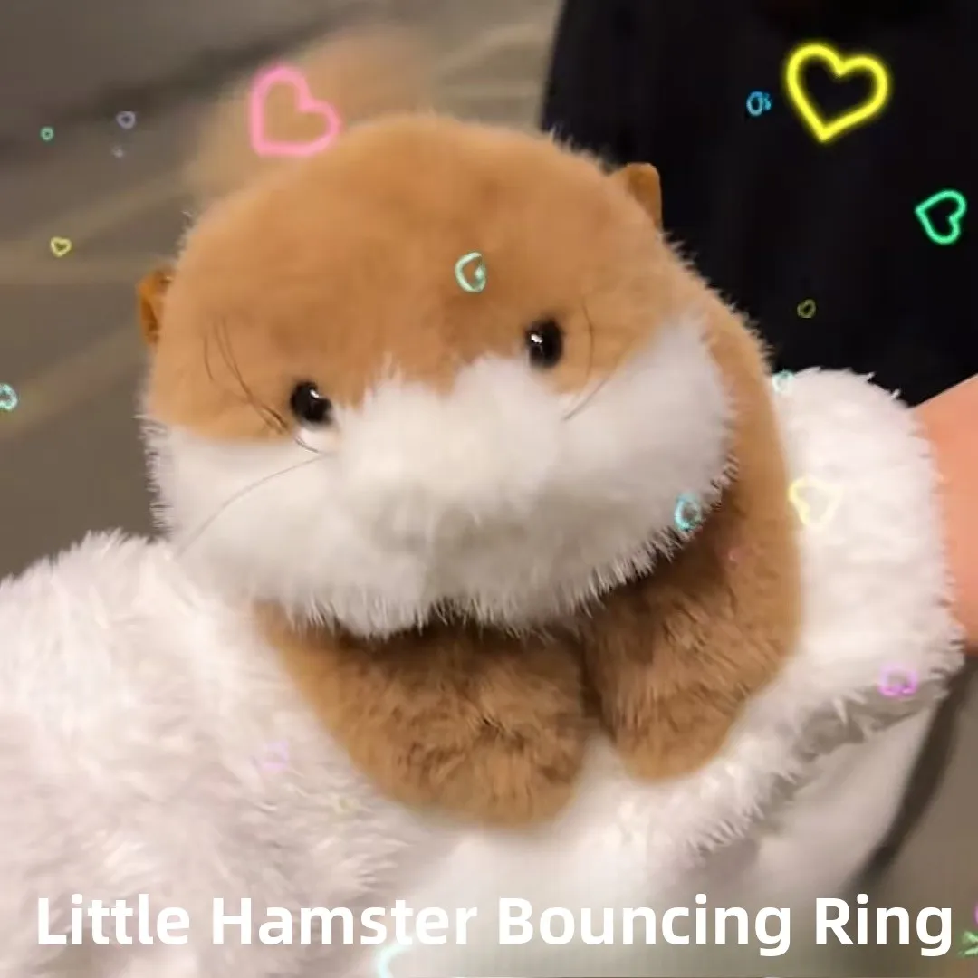 Lindo Peluche de Capibara con Cuerda para Jalar en la Cola, Regalo de Cumpleaños, Muñeco de Peluche, Pulsera de Tela Universal para Todas las Edades