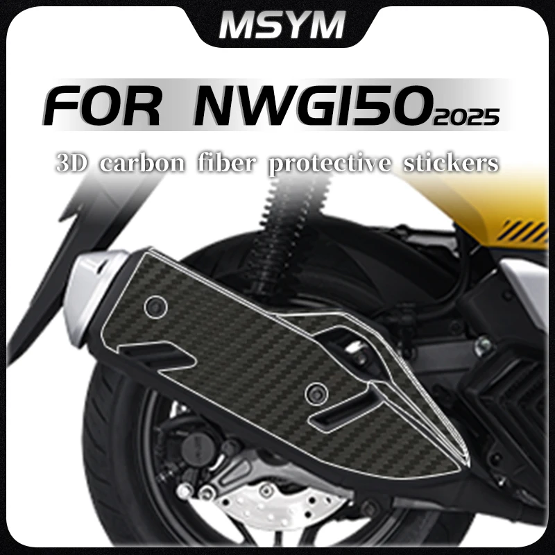 

Motorcycle 3D Carbon fiber protective sticker instrument fuel tank perimeter decorative sticker For HONDA NWG150 Nwg150 2025