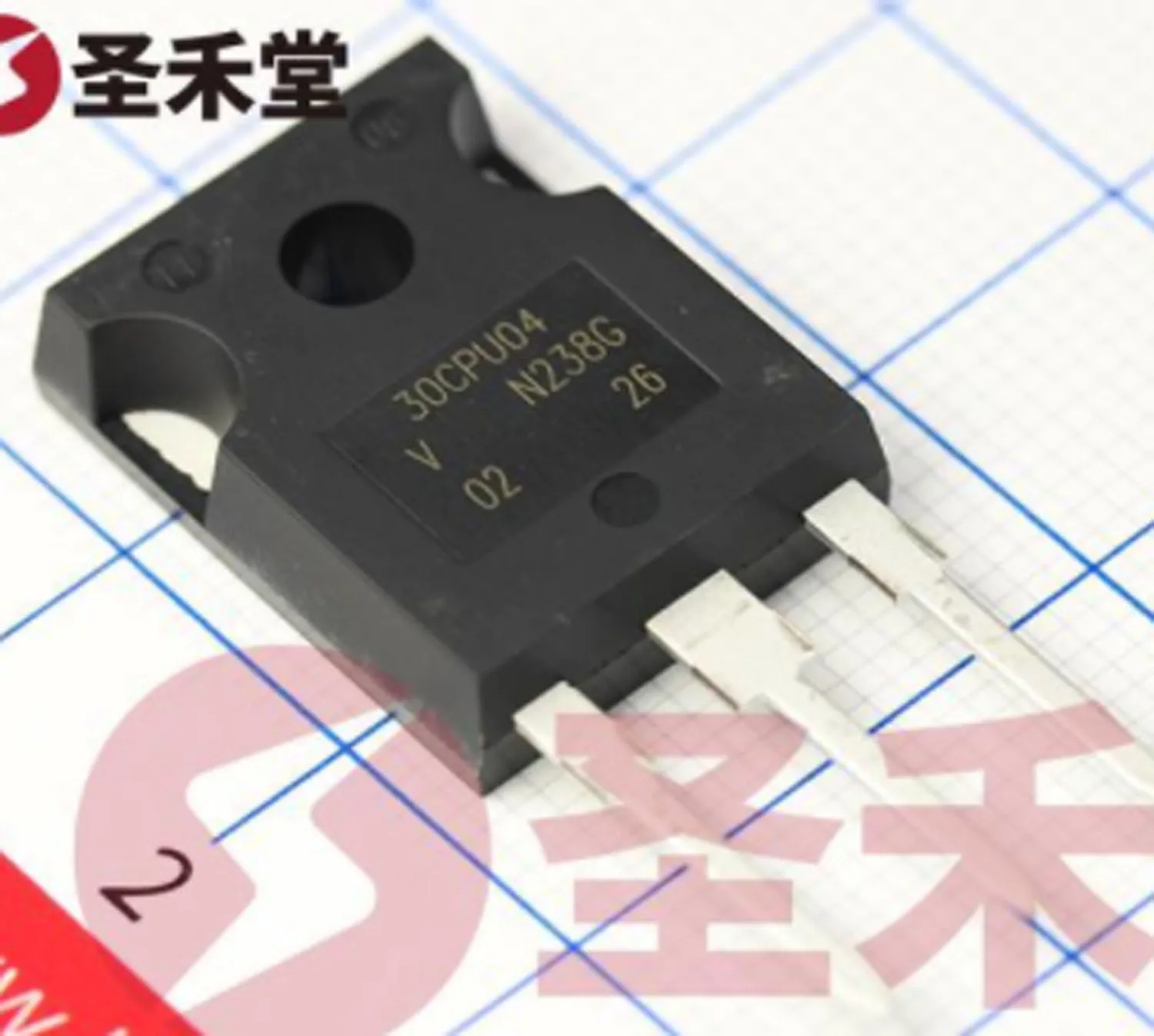 1-5 sztuk, oryginalny-ultratwardy prostownik-tablica diodowa 1 para wspólna katoda standardowego 400V 15A otwór przelotowy 。 TO-247AC-3L:VS-30CPU04-N3