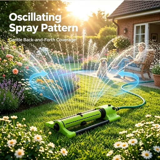 18 Hole Oscillating Sprinkler 180 Degree Coverage Green ABS Aluminum Alloy Adjustable Lawn Garden Watering Spray Irrigation Tool