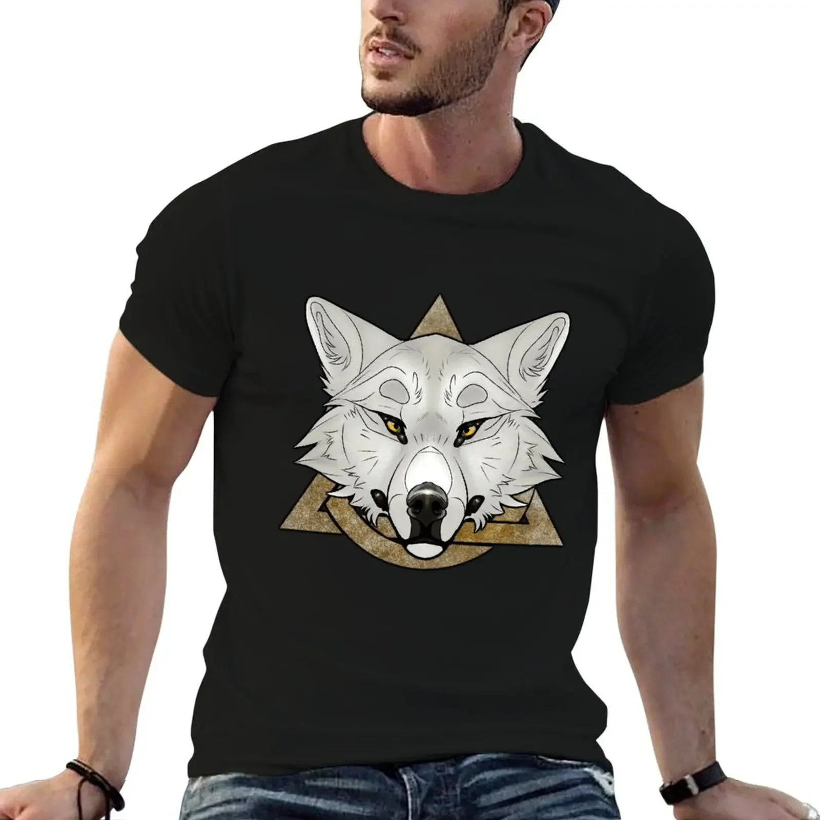 

White Wolf Therian Pride T-Shirt animal prinfor boys anime shirt summer shirt mens tall t shirts