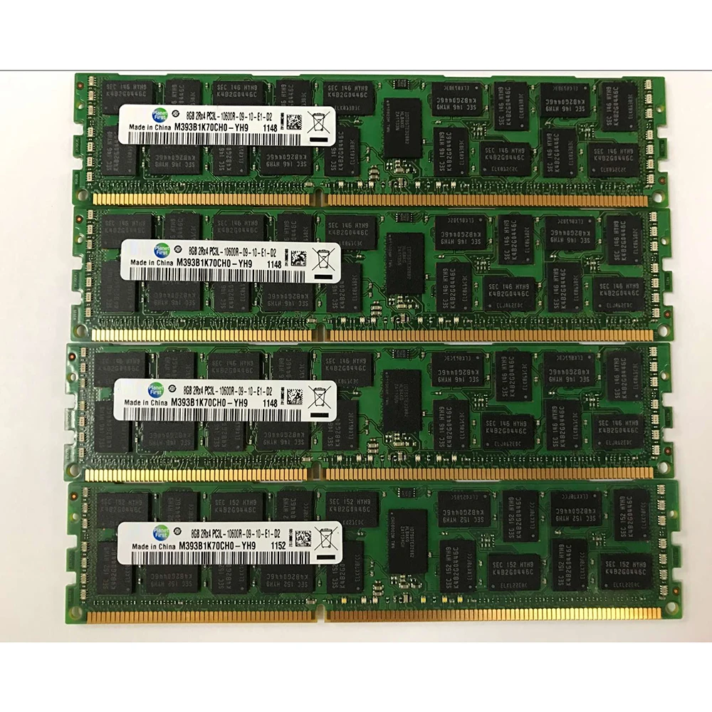 1PCS High Quality 8GB DDR3L 1333MHz ECC REG RAM For R420 R620 R710 R720 Server Memory