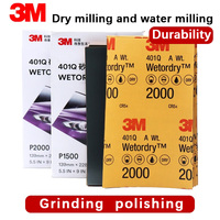 3M 401Q Car Detailing Water Sandpaper 3m Sandpaper 1500 grit 2000 grit 2500 grit Sanding Paint Scratches Polishing