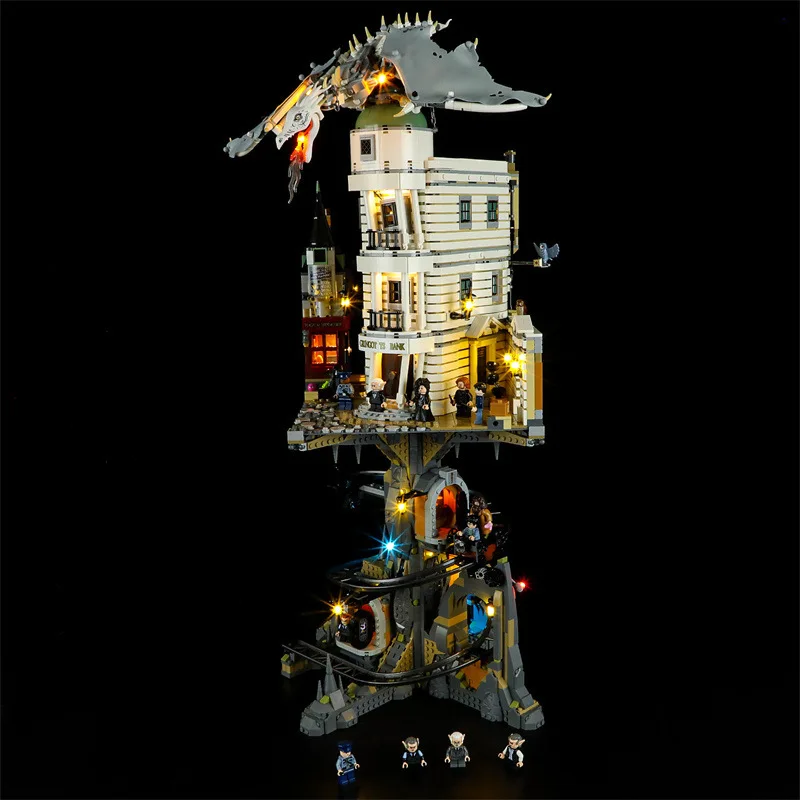 DIY LED-lichtset voor LEGO 76417 Gringotts-tovenbank (alleen LED-licht, zonder blokkenmodel)