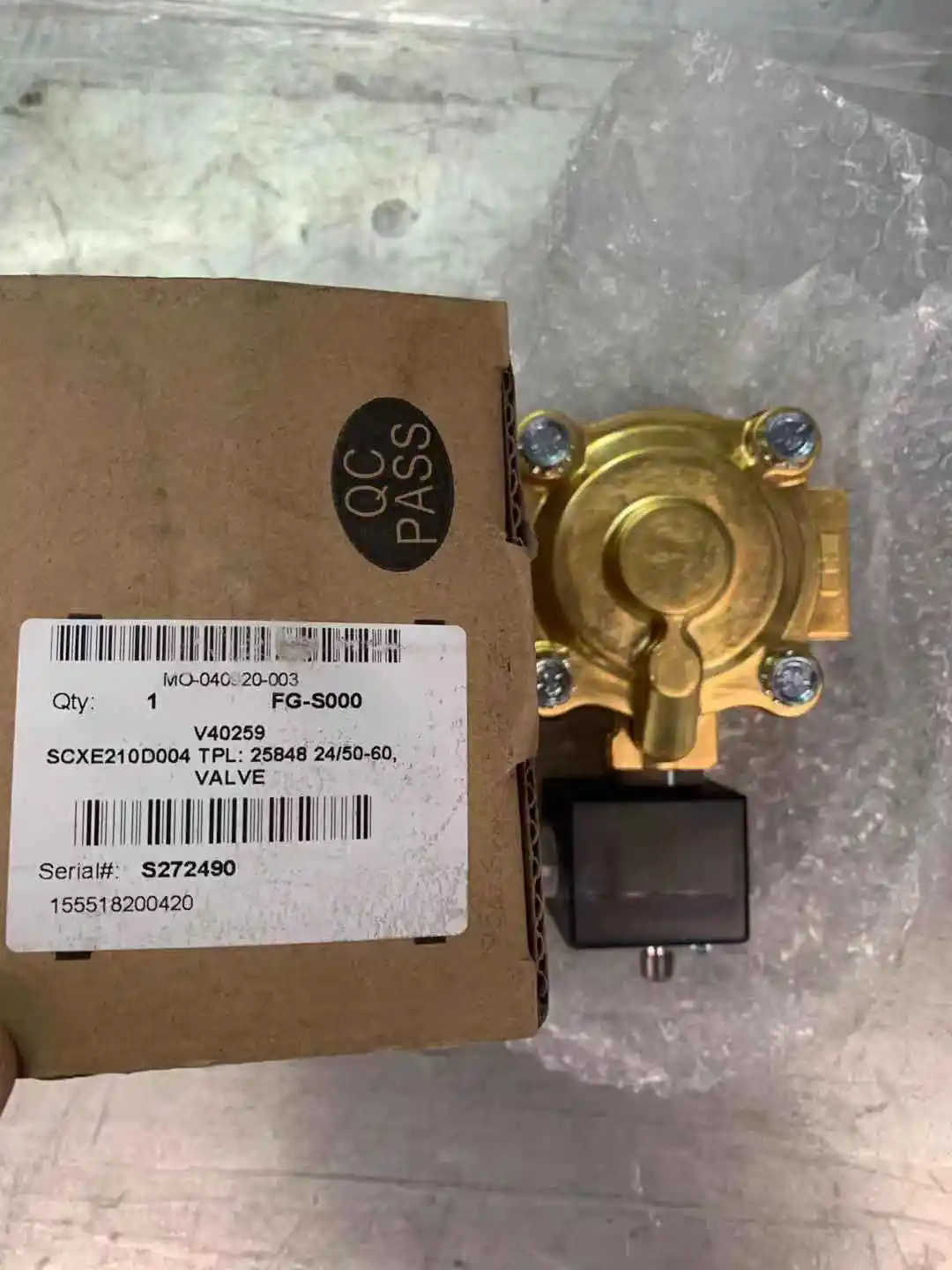 

1623249500 original AC screw air compressor SOLENOID VALVE in stock