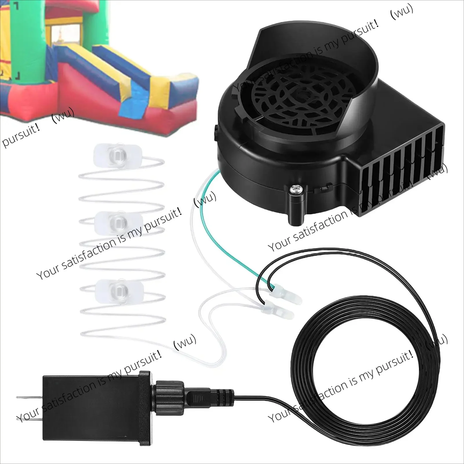for Halloween Christmas Decoration UK US EU Inflatable Air Blower Fan 12V Christmas Inflatable Blowing Fan with LED Light String