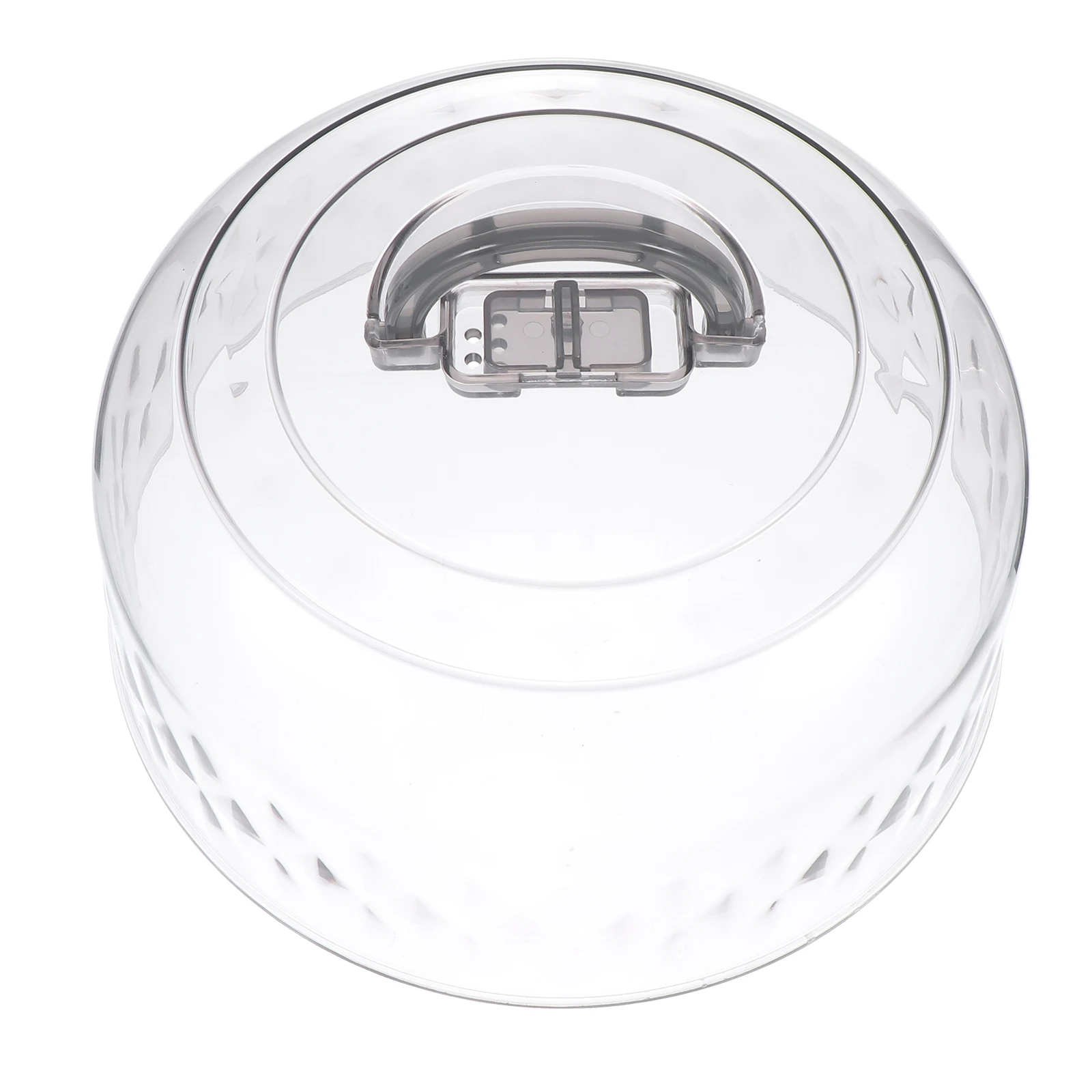 

Food Fresh keeping Cover Transparent Gray Medium Dust proof Lid for Fruit Tray Cake Protector Kitchen Supplies