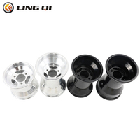 LINGQI Modified 5 Inch Go Kart Aluminium Alloy Wheel Rim Fit For Go-Kart ATV Drift Car Scooter Replacement Wheel