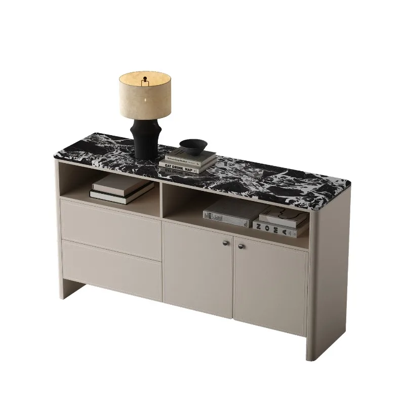 

Современный простой обеденный буфет в стиле лёгкой роскоши, высококачественный многофункциональный шкаф для хранения для гостиной.