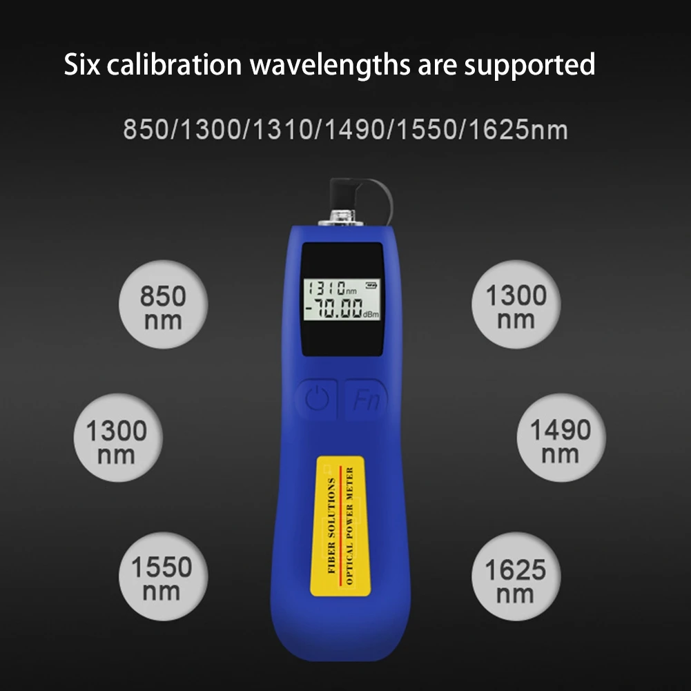 #25D 6 Wavelengths -70To10 Optical Fiber Tester Optical Work Rate Meter,Optical Fiber Tester,(plastic)