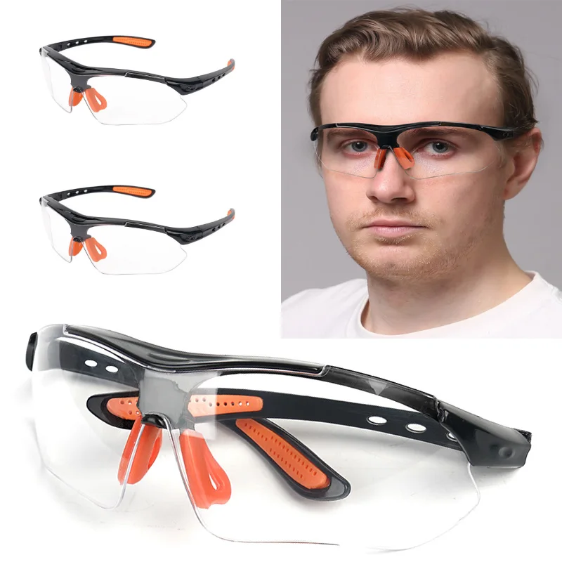 

1/2PCS Sports Cycling Reinforced Eyewear Windproof Explosion-proof Industrial Dustproof Multifunctional Mountaineering Goggles