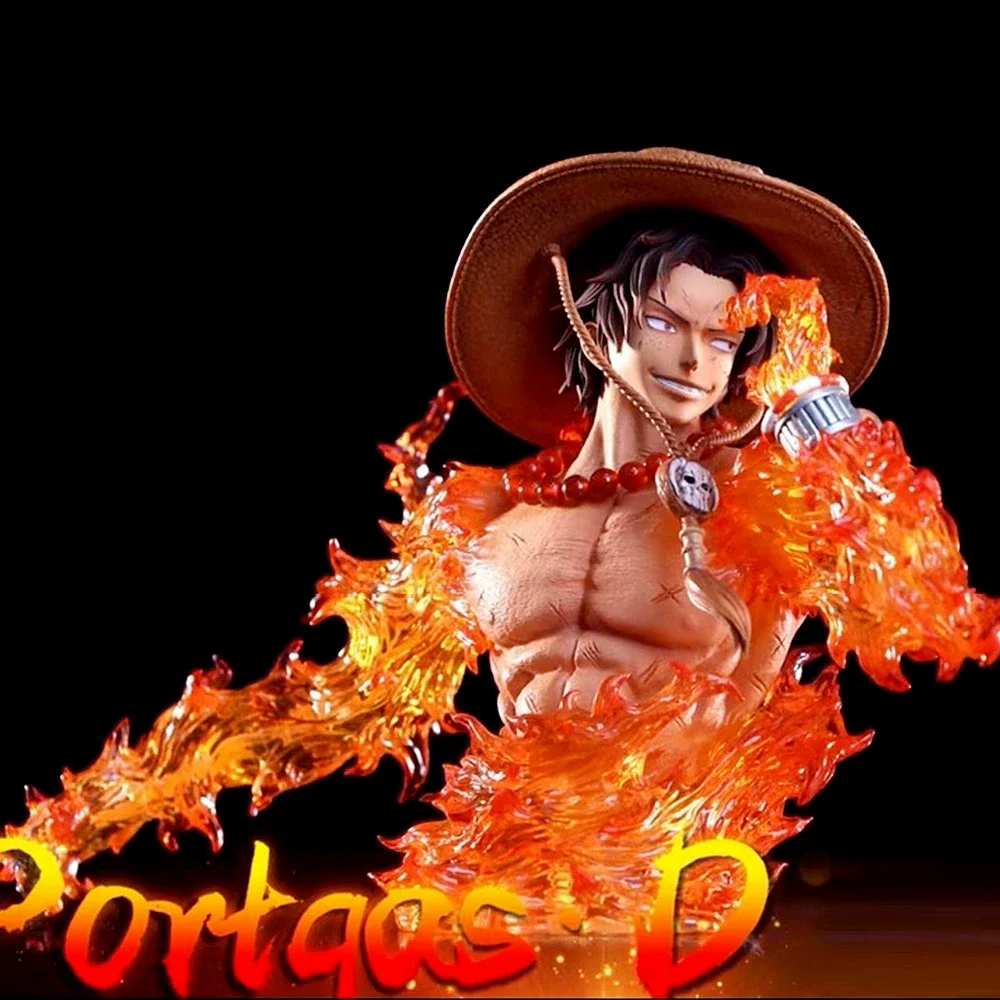 Figura de Anime de One Piece de 13.5cm/5.3in, Figura de Portgas D. Ace, Modelo Coleccionable, Estatua, Juguete, Regalo