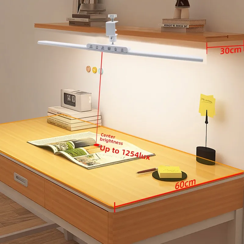 Clip-on full-spectrum student dormitory wall hanging, desk reading clip for study, eye protection desk lamp, others