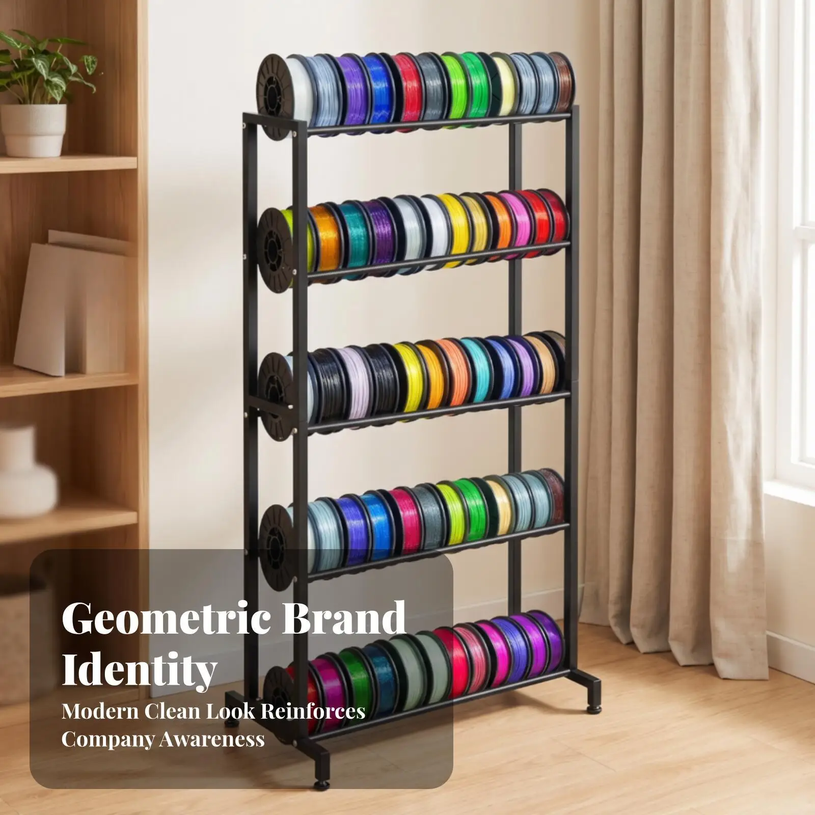 Three-Dimensional Printer Filament Storage Rack Sturdy Filament Storage Rack