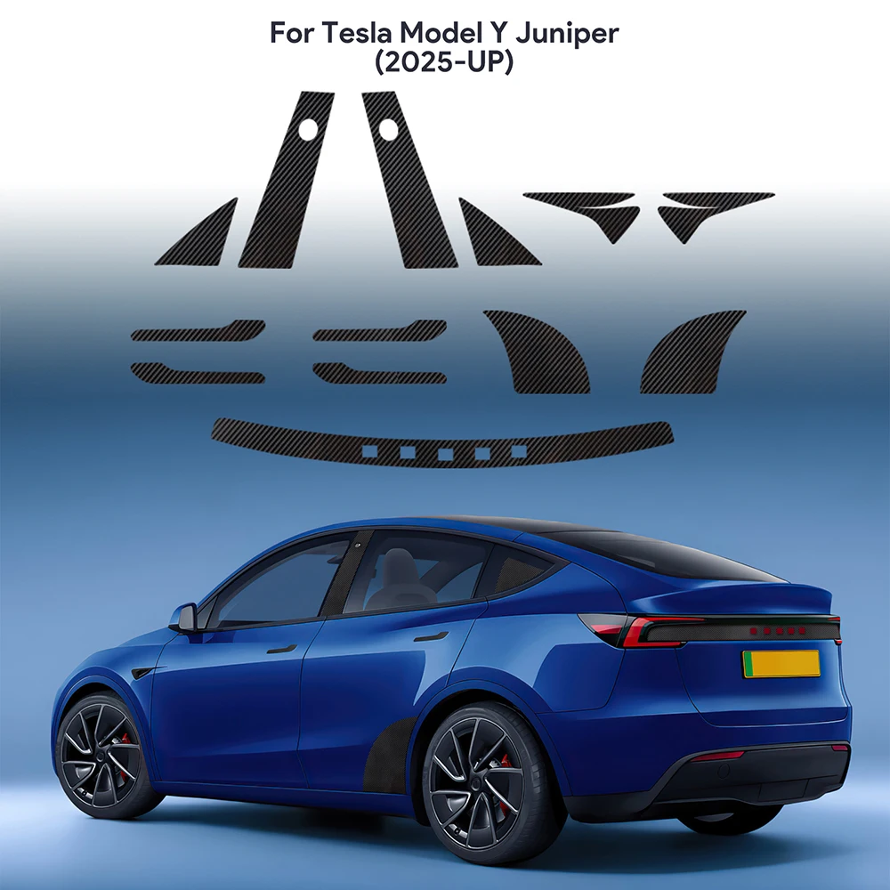 

Углеродное волокно, автомобильная пленка для столба B для Tesla Model Y Juniper Modely 2025 2026, защита от краски, аксессуары против царапин