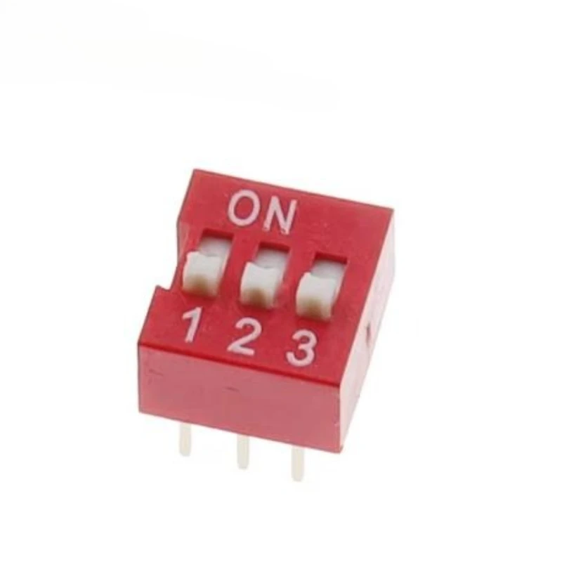 Dial switch ds-03 dial switch 3-digit side insert 2.54mm pitch dial switch