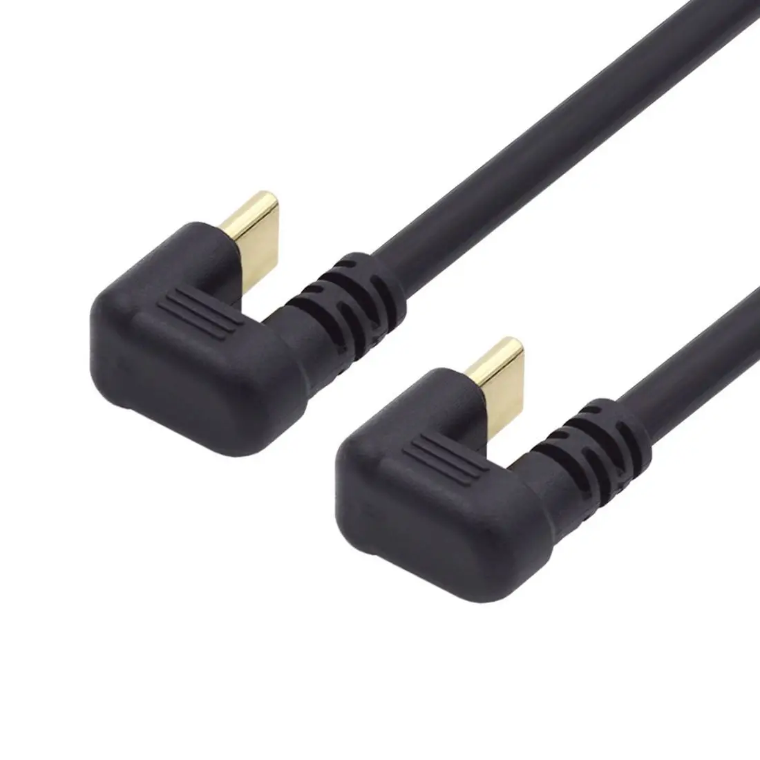 Chenyang USB C Cable USB 3.1 Type C 10Gbps PD 65W 4K Data Charge Extension Cable U Shape Angled