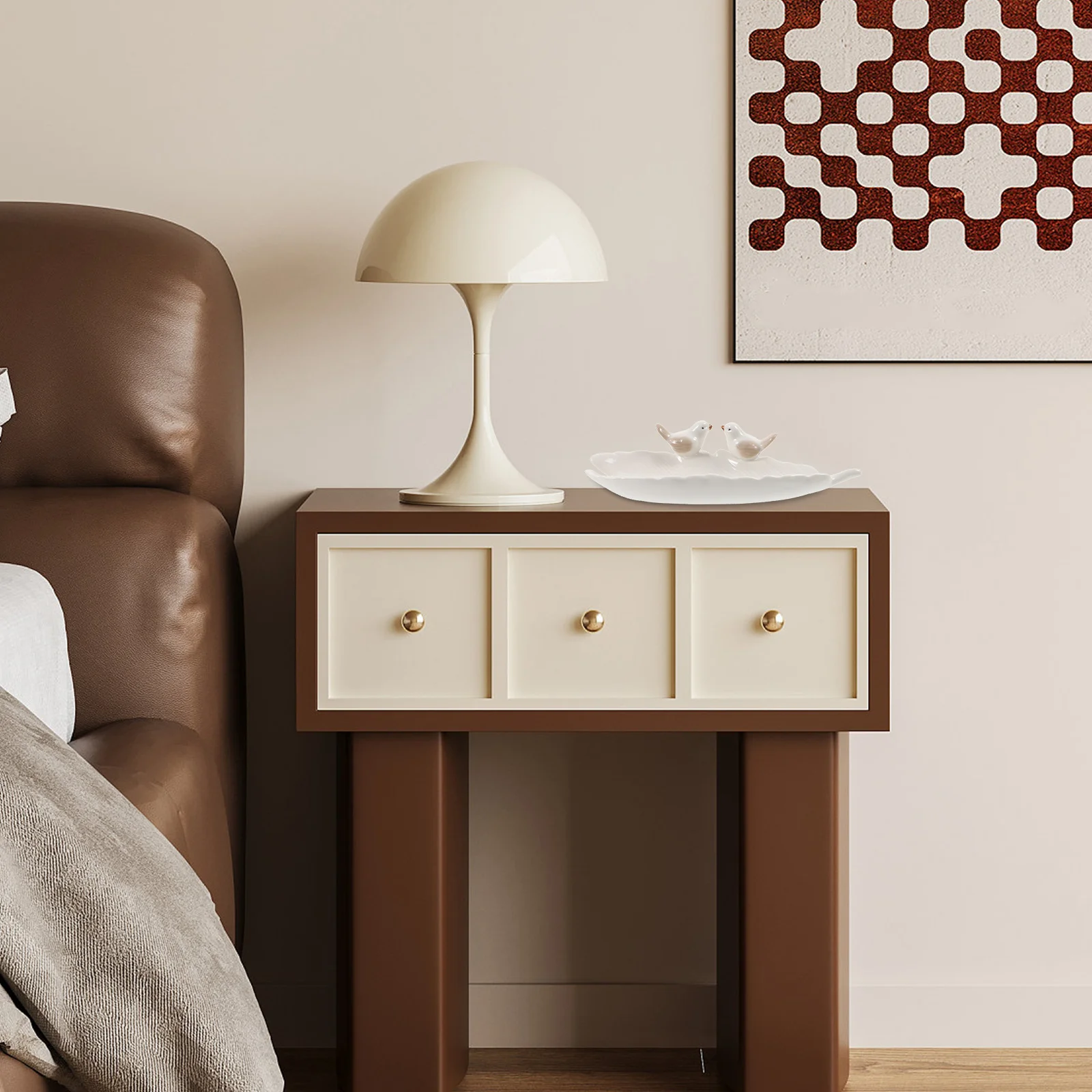 الأزياء والمجوهرات لوحة السيراميك حلية صينية المنظم عرض للخواتم أقراط قلادة نوع ديكور المنزل هدية #6