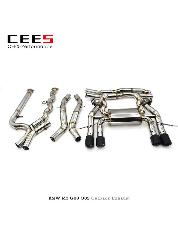 CEES Catback Exhaust for BMW M3/M4 G80/G82/G8X 3.0T 2019-2022 Stainless Steel Performance Exhaust Valve Control Muffler System