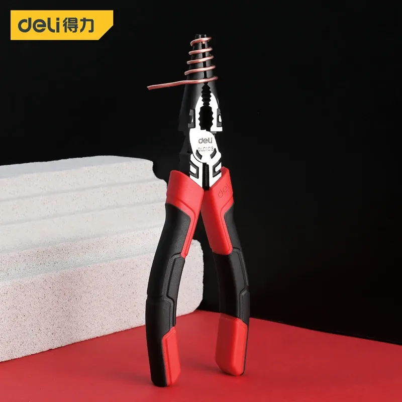Deli Long Nose Plier Needle Nose Plier Multi-function Pliers For Clamping Stripping Electrician Maintenance Repair Hand Tool