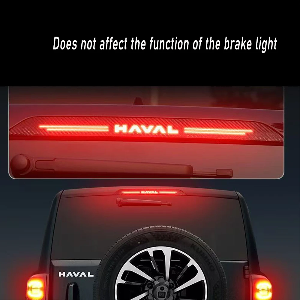 

For HAVAL H9 2nd 2024 2025 Decals High Mounted Stop Brake Lamp Light Car Styling Rear Fog Lamp Sticker Accessories