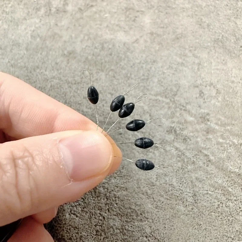 10/20/30 Stück Space Bean Silikon Großer Olivenbohnenblock Bean Meeresangeln Weitwurf Anker Fisch Angelzubehör