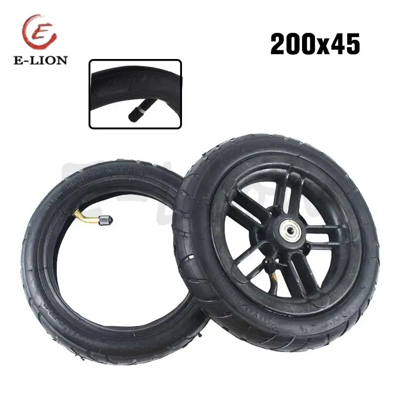 

New 200x45 inner and outer tire electric scooter inflatable tire drum brake wheel hub tire tire assembly