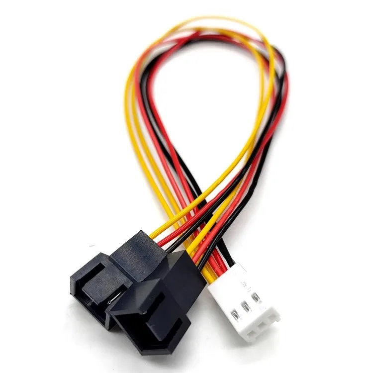 New Power Adapter Cable Computer Motherboard Cooling Fan Line 1 To 2 3 4pin 3pin Extension Cable