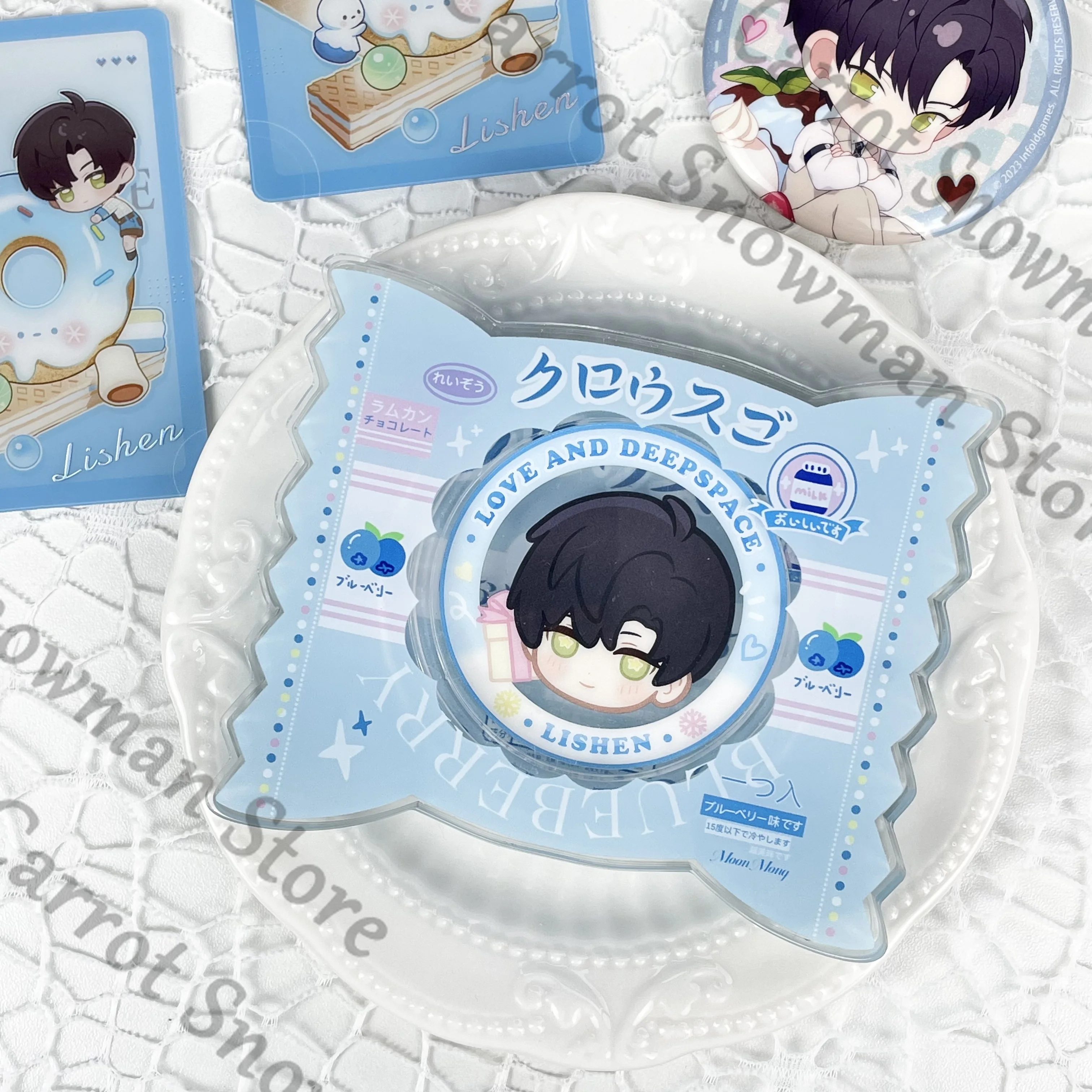 Love and Deepspace Zayne Rafayel Xavier Anime Candy Magnet Badge Protective Case Acrylic Cospaly Cartoon Decorate Gift