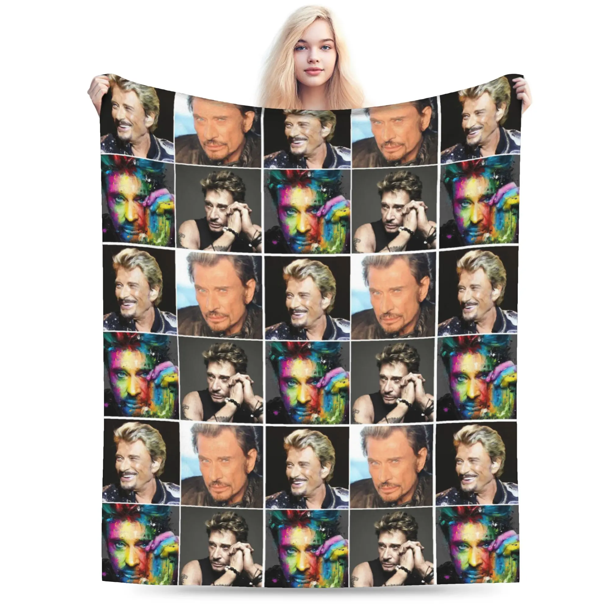 جوني هاليداي روك ستار بطانية الصوف الصيف تكييف الهواء المحمولة لينة رمي بطانية ل أريكة سيارة أفخم رقيقة لحاف