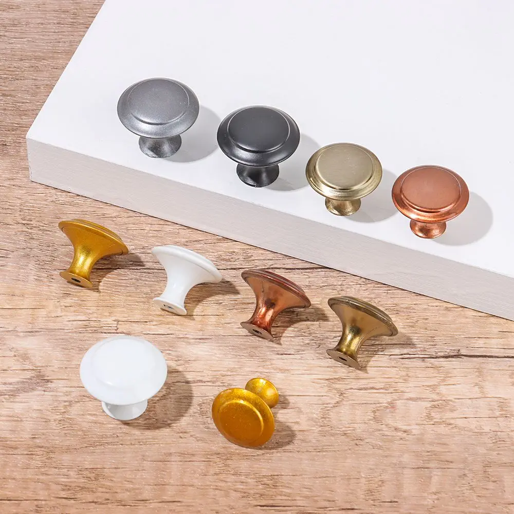 2 ชิ้น/ล็อตตู้แฟชั่นเฟอร์นิเจอร์ FITTING รอบรูปร่างตู้ดึงลิ้นชัก KNOB ตู้เสื้อผ้าดึงประตู Handle