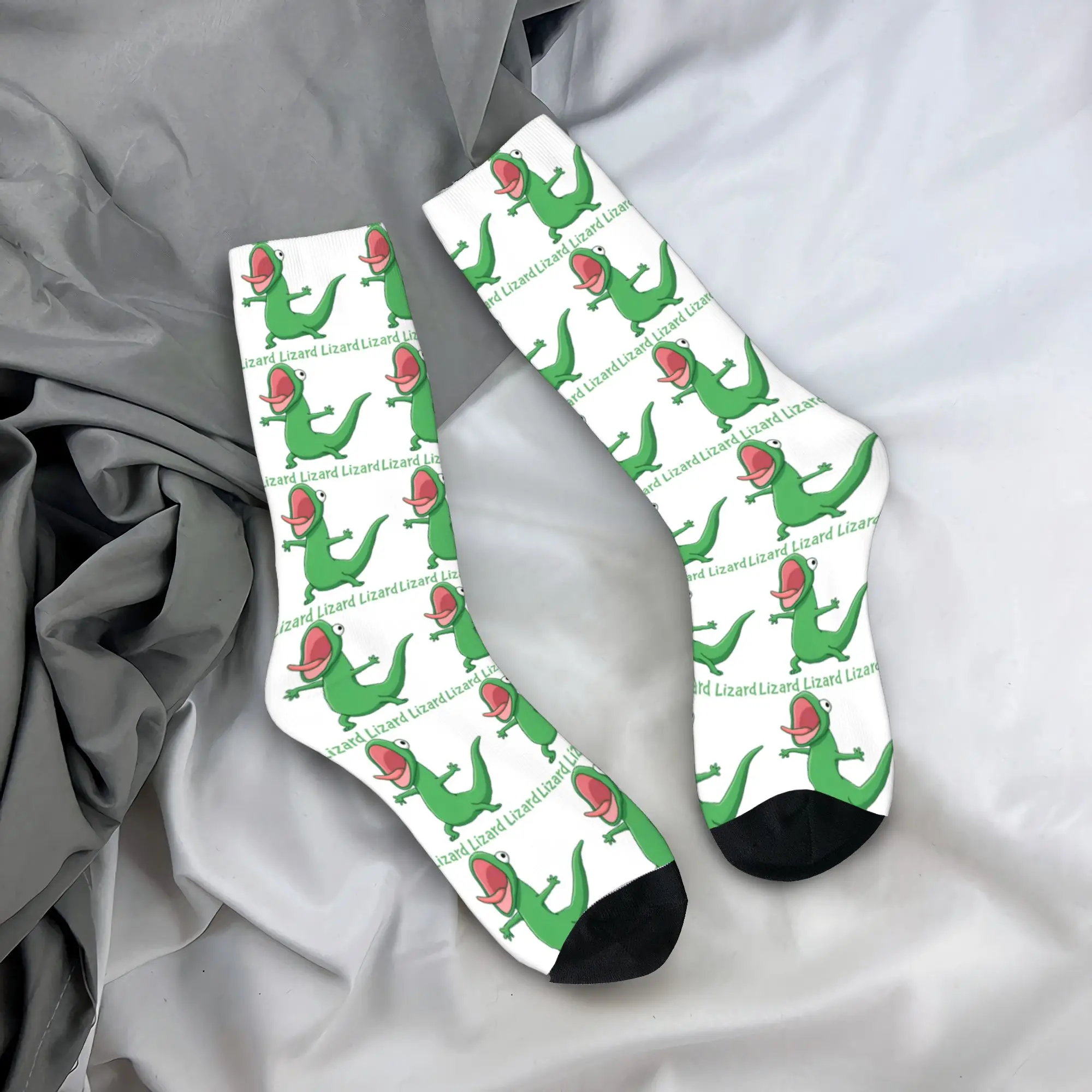 Tom Lizard Lizard Lizard Meme Weirdcore Animals Socks Men Women Casual Socks Spring Summer Autumn Winter Middle Tube Socks Gifts