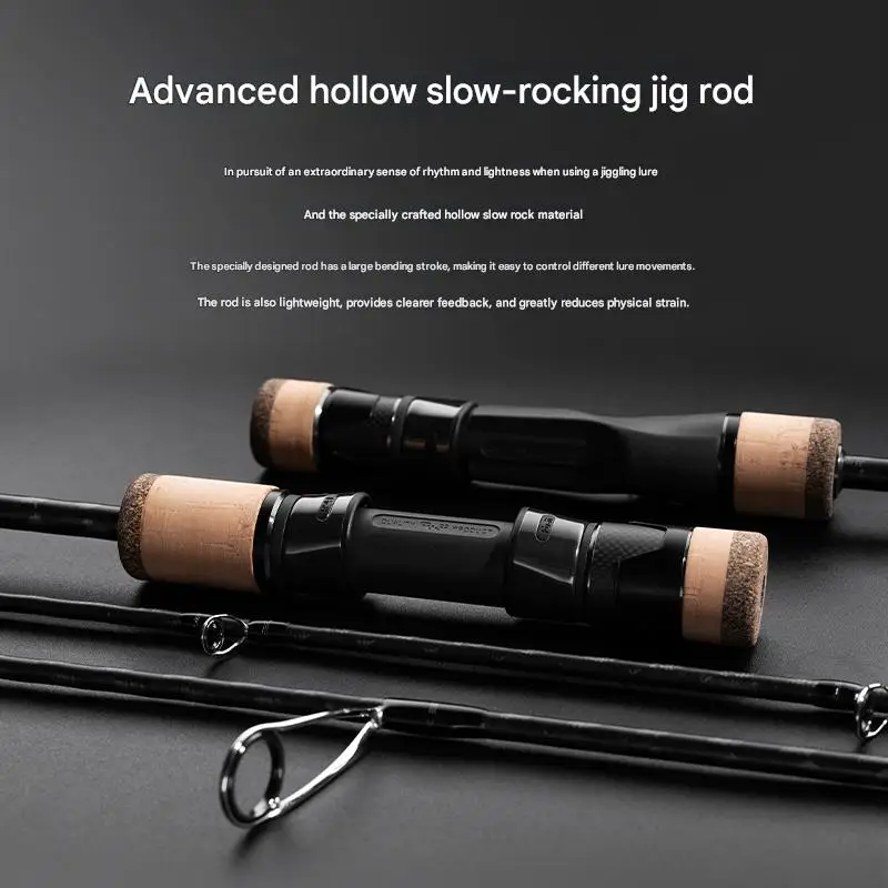 Second Generation Slow Jigging Hollow CARBON BLANK Mid Deep Water Light Jigging Lron Plate Rod Fishing Rod