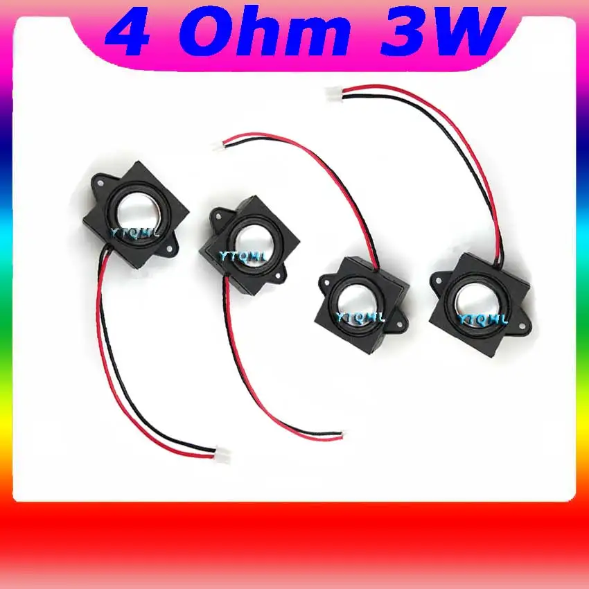 2Pcs Full Range Audio Portable Speakers 4 Ohm 3W Single Tone Speaker Mini Stero Advertising Computer Speakers